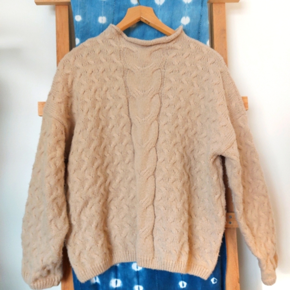 cable knit sweater